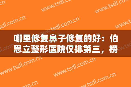 哪里修复鼻子修复的好：伯思立整形医院仅排第三，榜上有你中意的医院吗？