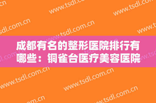 成都有名的整形医院排行有哪些：铜雀台医疗美容医院仅排第三，其他医院都是哪些？