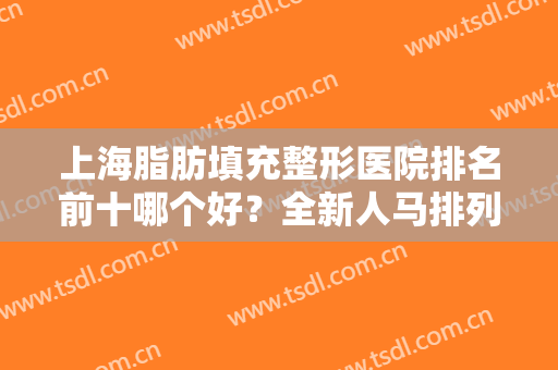 上海脂肪填充整形医院排名前十哪个好？全新人马排列组合，哪家是你的菜？