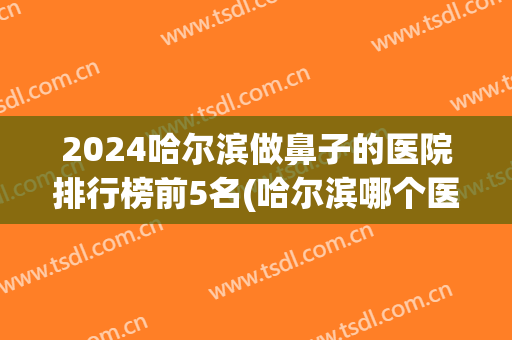 2024哈尔滨做鼻子的医院排行榜前5名(哈尔滨哪个医院做鼻子手术做的好)