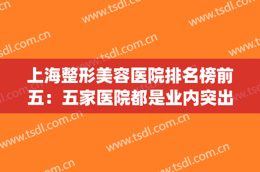 上海整形美容医院排名榜前五：五家医院都是业内突出，值得你信任！(上海知名整形美容医院排名)