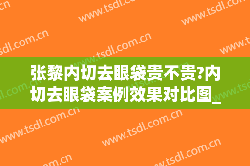 张黎内切去眼袋贵不贵?内切去眼袋案例效果对比图_河南省立眼科医院