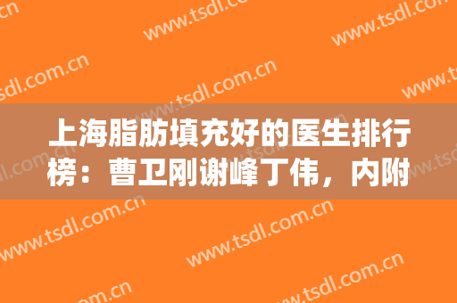 上海脂肪填充好的医生排行榜：曹卫刚谢峰丁伟，内附价格表(上海脂肪填充最好的医生)