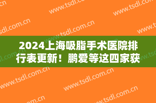2024上海吸脂手术医院排行表更新！鹏爱等这四家获口碑前四！可查价格