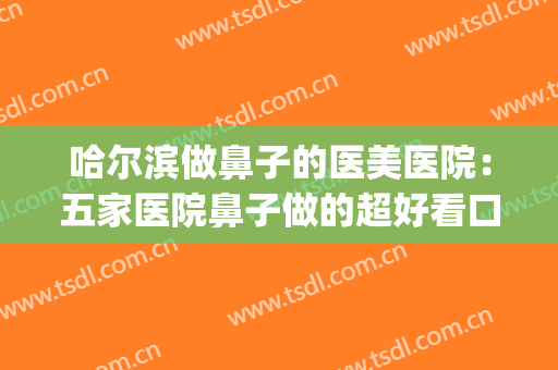 哈尔滨做鼻子的医美医院：五家医院鼻子做的超好看口碑也出圈！！(正规医院做鼻子)