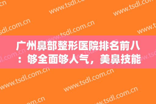 广州鼻部整形医院排名前八：够全面够人气，美鼻技能快来收藏！(广州鼻子整形)