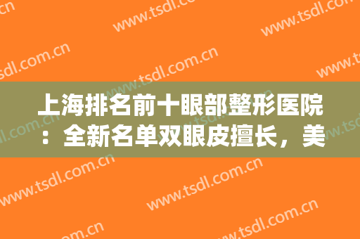 上海排名前十眼部整形医院：全新名单双眼皮擅长，美眼攻略请收藏！(上海整形眼综合最好的医院)