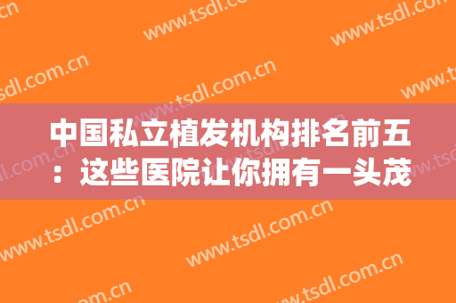中国私立植发机构排名前五：这些医院让你拥有一头茂密秀发~(植发最权威的医院)