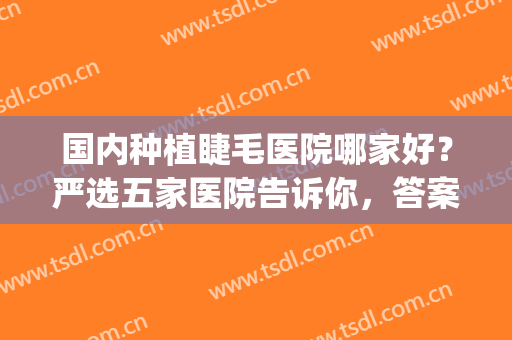 国内种植睫毛医院哪家好？严选五家医院告诉你，答案在这~~~(有种植眼睫毛的医院吗)