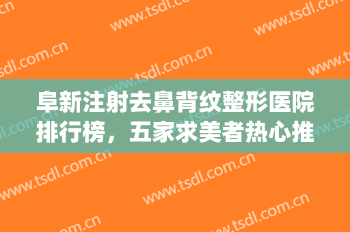 阜新注射去鼻背纹整形医院排行榜，五家求美者热心推荐，评价很高~~(阜阳正规美容整形医院)
