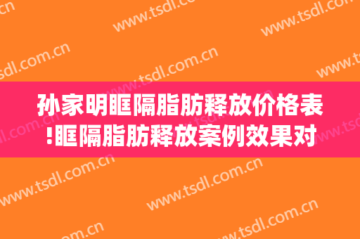 孙家明眶隔脂肪释放价格表!眶隔脂肪释放案例效果对比图_华中科技大学同济医学院附属协和医院