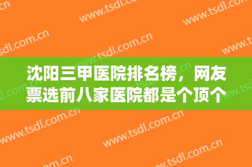 沈阳三甲医院排名榜，网友票选前八家医院都是个顶个的好！(沈阳三甲医院排名)