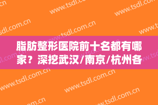 脂肪整形医院前十名都有哪家？深挖武汉/南京/杭州各大实力机构(武汉前3名整形医院)