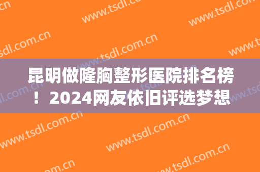昆明做隆胸整形医院排名榜！2024网友依旧评选梦想、华美美莱等入围(昆明市整形整容医院)