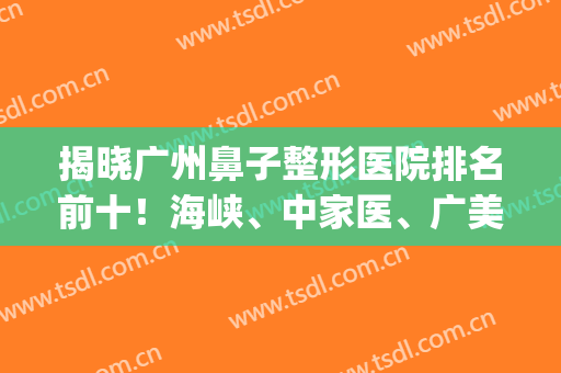 揭晓广州鼻子整形医院排名前十！海峡、中家医、广美等哪家不是招牌？(广州整鼻子最好的医院是哪个)