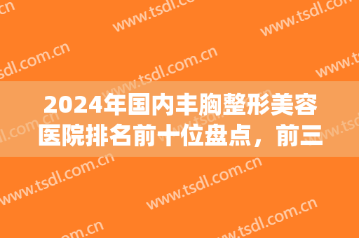 2024年国内丰胸整形美容医院排名前十位盘点，前三名竟都在这个城市(整形丰胸的医院)