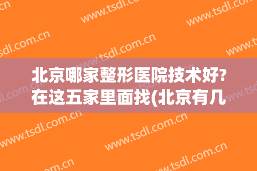 北京哪家整形医院技术好?在这五家里面找(北京有几家整形医院)