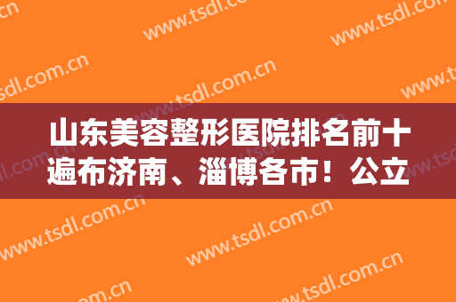 山东美容整形医院排名前十遍布济南、淄博各市！公立vs私立占据各半(济南排名第一的整形医院)