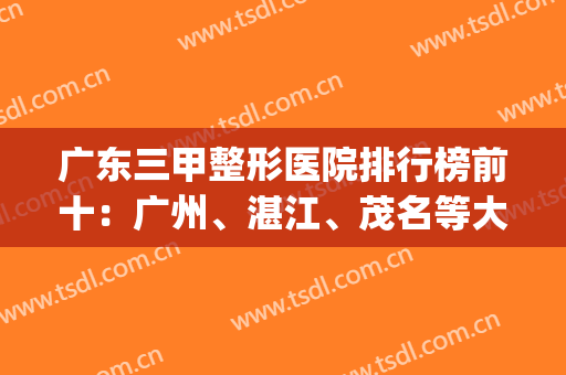 广东三甲整形医院排行榜前十：广州、湛江、茂名等大大小小机构盘点(广东排名前十的大型整形医院)