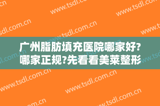 广州脂肪填充医院哪家好?哪家正规?先看看美莱整形案例分析优缺点!