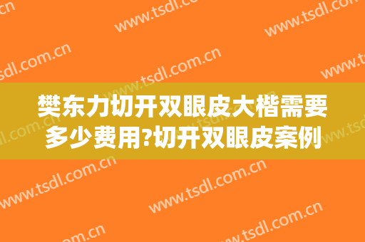 樊东力切开双眼皮大楷需要多少费用?切开双眼皮案例效果对比图_陆军军医大学新桥医院