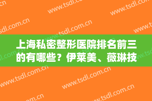 上海私密整形医院排名前三的有哪些？伊莱美、薇琳技术入围_含手术价格费用查询