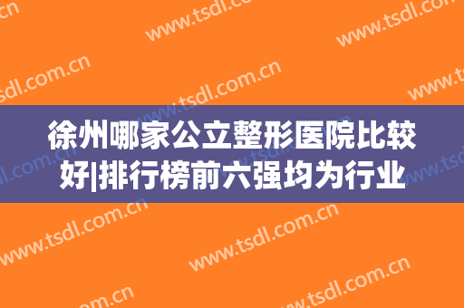 徐州哪家公立整形医院比较好|排行榜前六强均为行业翘楚|口碑较好信得过