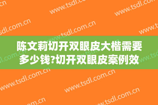 陈文莉切开双眼皮大楷需要多少钱?切开双眼皮案例效果对比图_天津市眼科医院