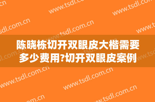 陈晓栋切开双眼皮大楷需要多少费用?切开双眼皮案例效果对比图_南通大学附属医院