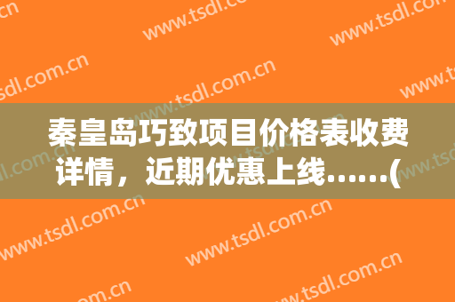 秦皇岛巧致项目价格表收费详情，近期优惠上线……(秦皇岛巧致地址)
