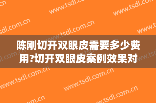 陈刚切开双眼皮需要多少费用?切开双眼皮案例效果对比图_上海交通大学医学院附属第九人民医院