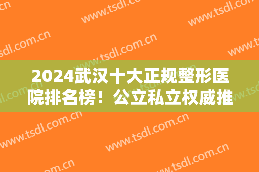 2024武汉十大正规整形医院排名榜！公立私立权威推荐！这几家好评不断
