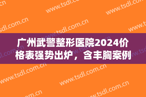广州武警整形医院2024价格表强势出炉，含丰胸案例(广东武警医院美容整形中心)