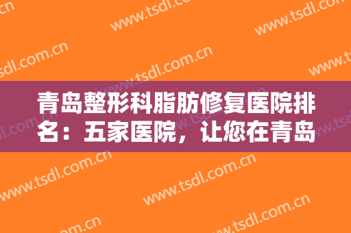 青岛整形科脂肪修复医院排名：五家医院，让您在青岛就可以体验较好的服务！