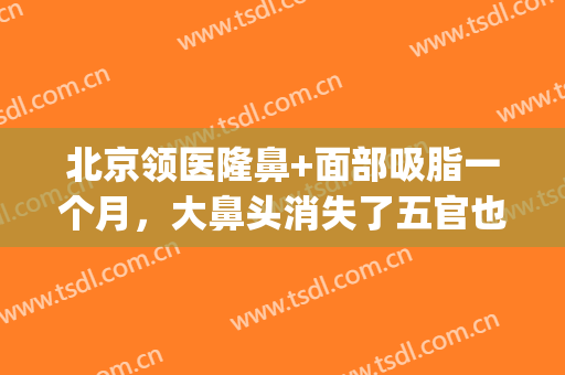北京领医隆鼻+面部吸脂一个月，大鼻头消失了五官也精致了(先做面部吸脂还是先做鼻子)