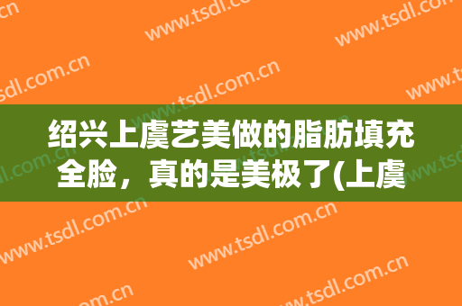 绍兴上虞艺美做的脂肪填充全脸，真的是美极了(上虞艺美医疗美容地址)
