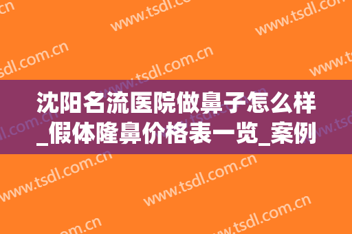 沈阳名流医院做鼻子怎么样_假体隆鼻价格表一览_案例图片(沈阳鼻子整形)