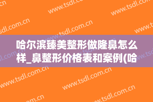 哈尔滨臻美整形做隆鼻怎么样_鼻整形价格表和案例(哈尔滨臻美整形医院)