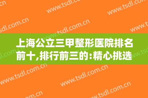 上海公立三甲整形医院排名前十,排行前三的:精心挑选供参考(上海整形三甲医院排名表)