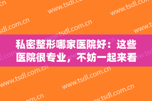 私密整形哪家医院好：这些医院很专业，不妨一起来看看！(哪家医院整形正规)