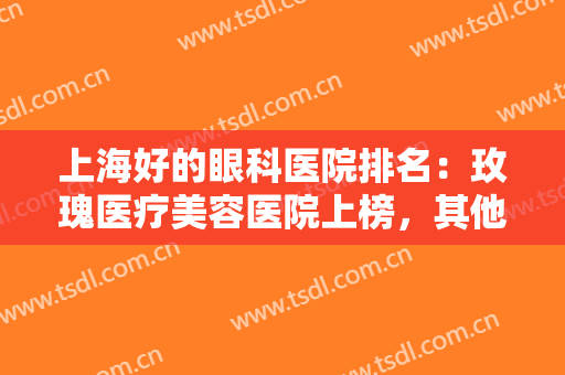 上海好的眼科医院排名：玫瑰医疗美容医院上榜，其他医院你都认识吗？