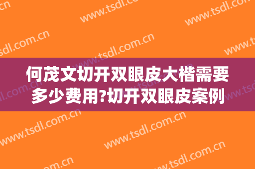 何茂文切开双眼皮大楷需要多少费用?切开双眼皮案例效果对比图_山东大学第二医院