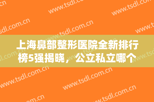 上海鼻部整形医院全新排行榜5强揭晓，公立私立哪个好？介绍来啦！(上海鼻部整形医院排名前三的)