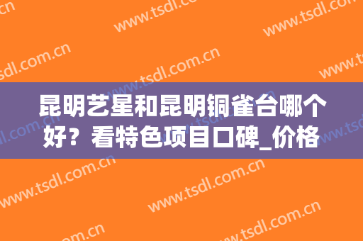 昆明艺星和昆明铜雀台哪个好？看特色项目口碑_价格表多方面评比！