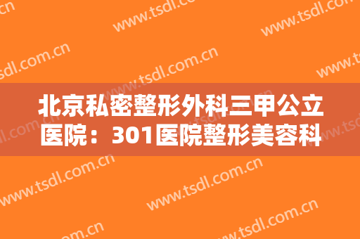 北京私密整形外科三甲公立医院：301医院整形美容科仅排第三，其他医院都是哪些？