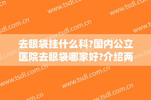 去眼袋挂什么科?国内公立医院去眼袋哪家好?介绍两家重磅嘉宾！(去眼袋去医院挂哪个科)