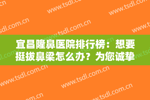 宜昌隆鼻医院排行榜：想要挺拔鼻梁怎么办？为您诚挚推荐这几家医院！