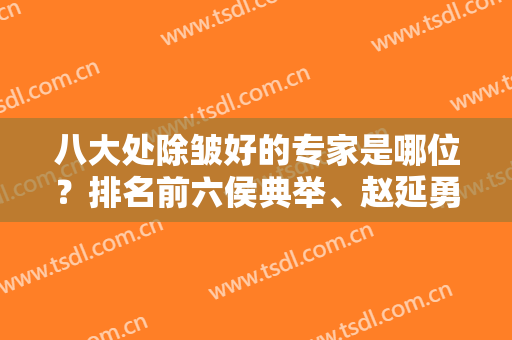 八大处除皱好的专家是哪位？排名前六侯典举、赵延勇技术强,领跑行业
