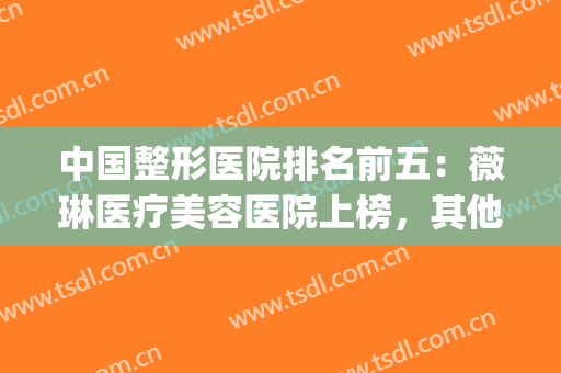 中国整形医院排名前五：薇琳医疗美容医院上榜，其他医院都是哪些？(薇琳医疗美容医院 评价)