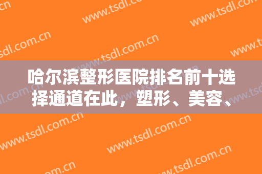 哈尔滨整形医院排名前十选择通道在此，塑形、美容、微整等样样擅长不踩坑！